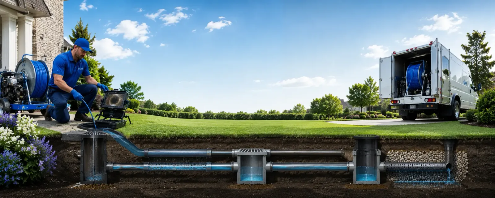 Outdoor drain cleaning information for Ludlow Falls, OH